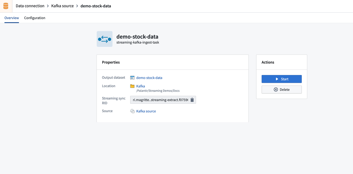 Kafka sync overview