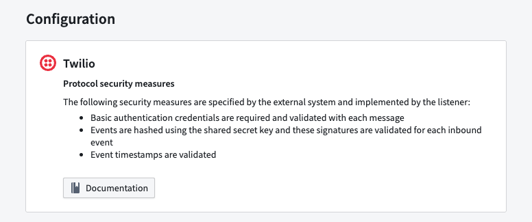 The Twilio security protocol.