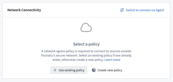 Use existing policy for direct connection