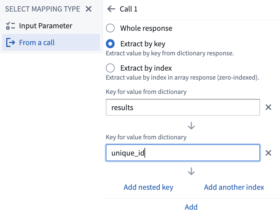 Nested params configured in webhooks output configuration