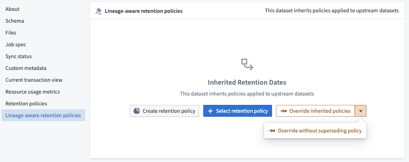 How to configure policy overrides and superseding policy