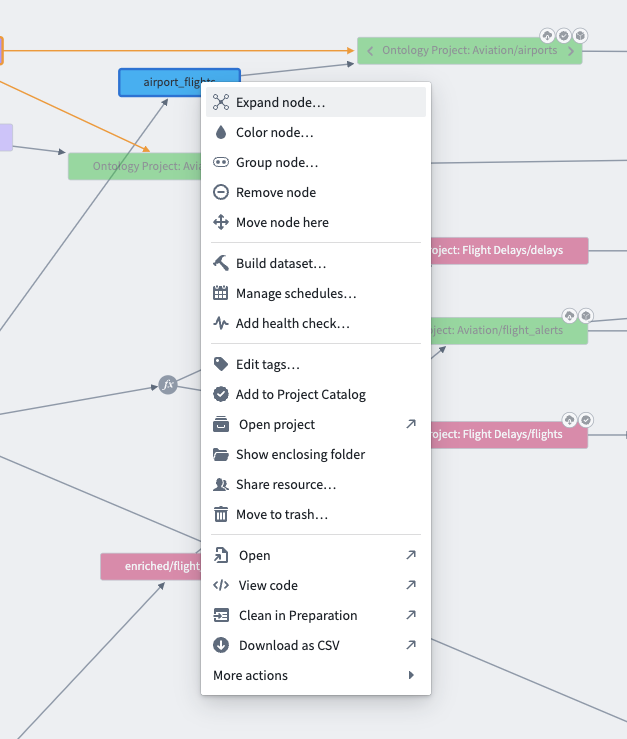 Expand selected node