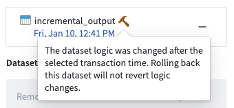Logic was changed after selected rollback transaction.