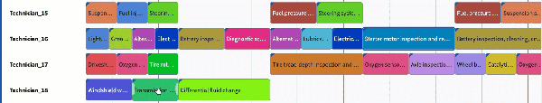 Puck behavior example: Swap with downstream.