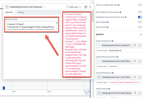 Example: Set current preferences as default.