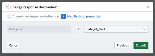 Map fields to location properties