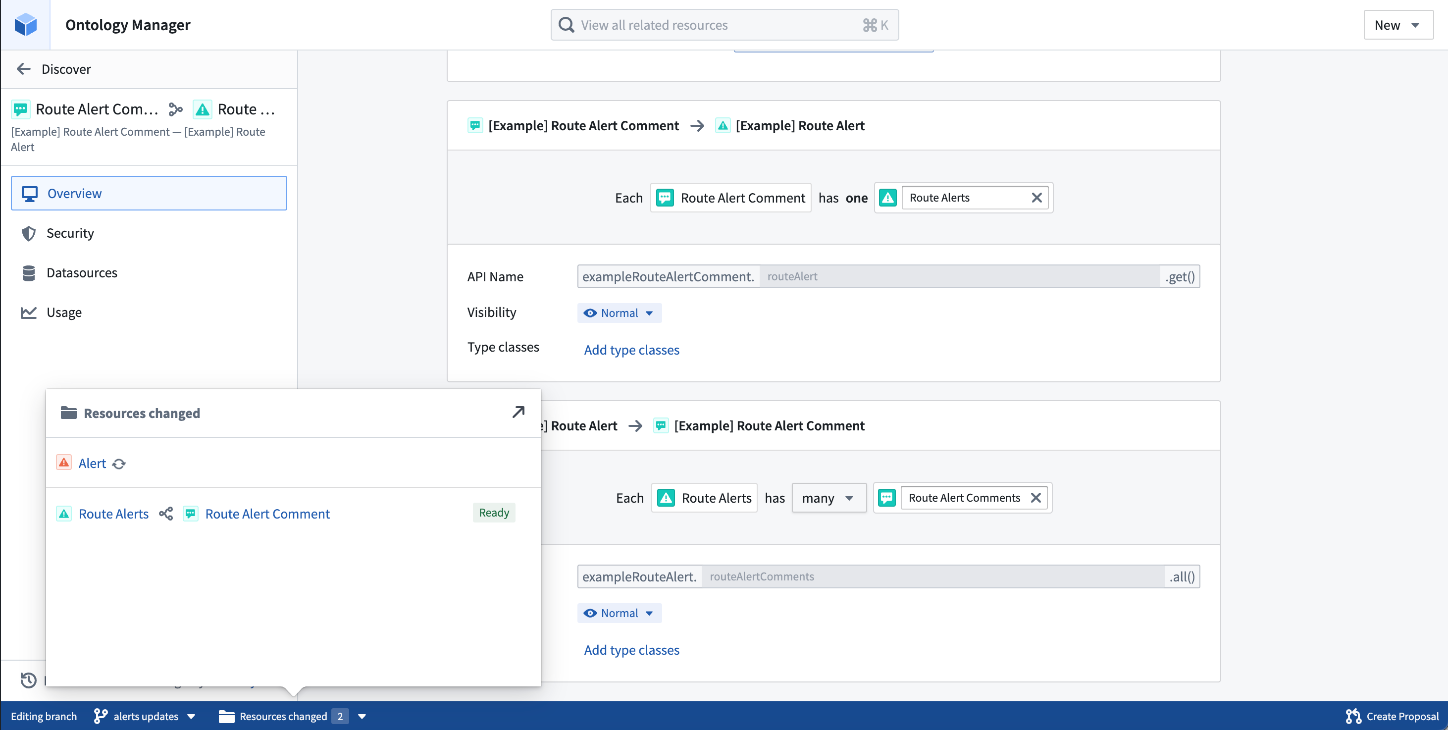 Foundry branching within Ontology Manager.