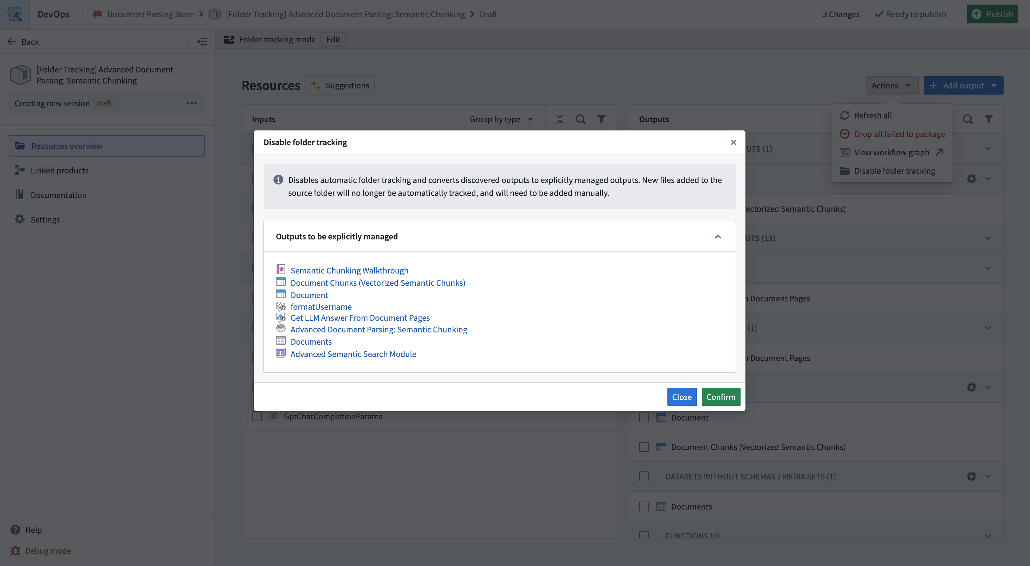 Disable folder tracking preview.