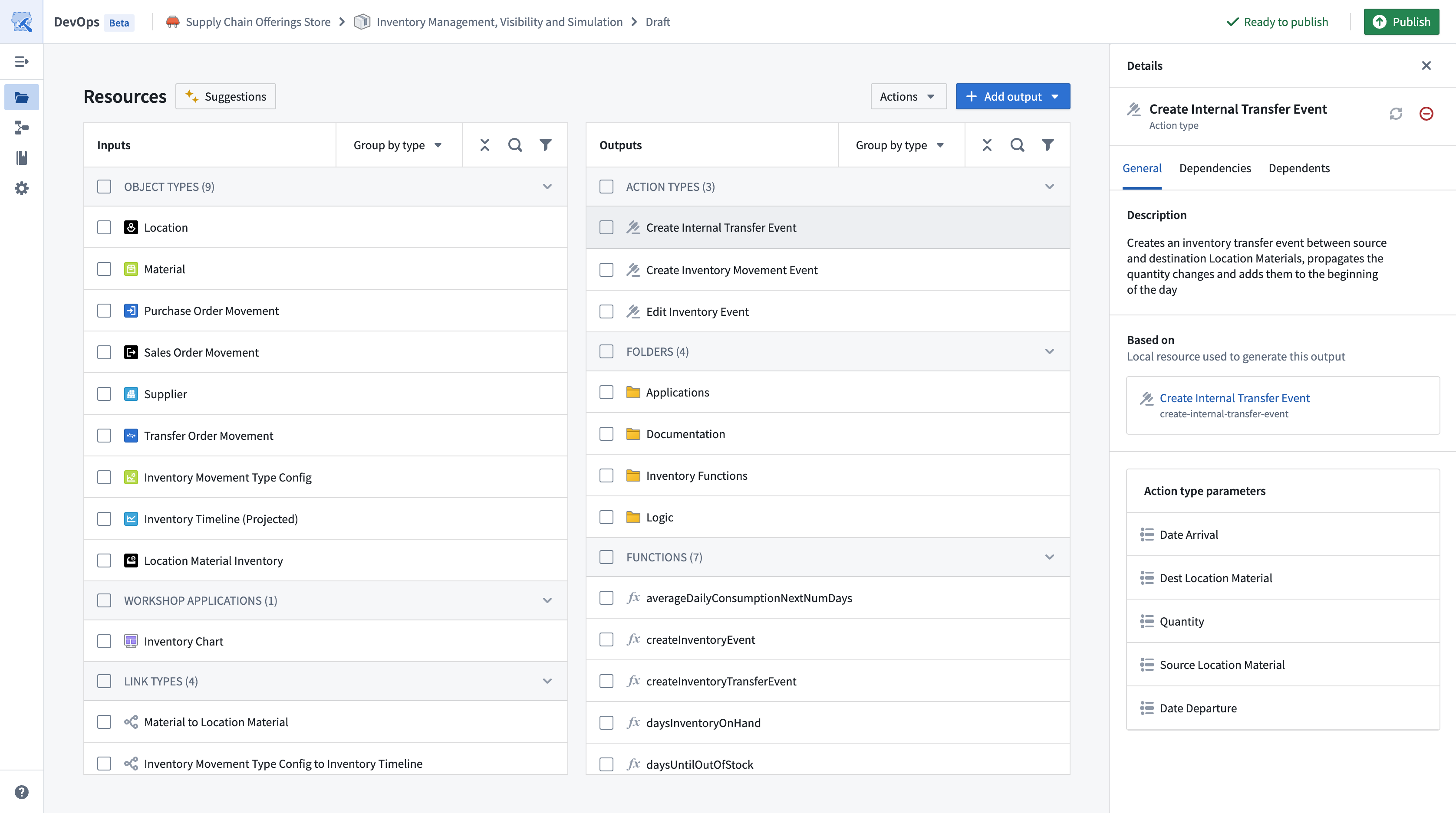 A resource's Details panel is displayed.