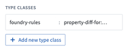 Example type class name and kind added to a property in ontology app