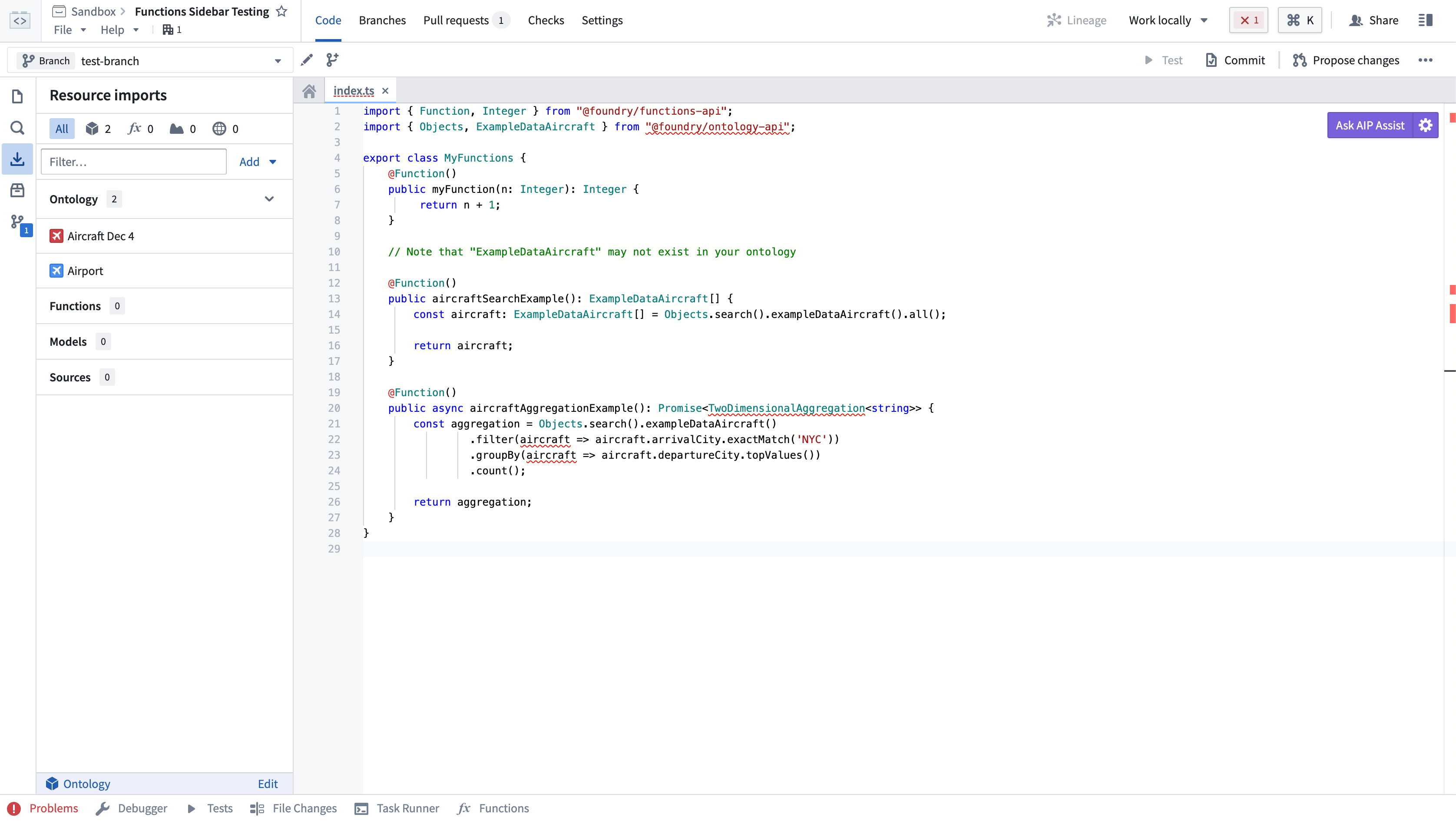 ontology-import-side-panel