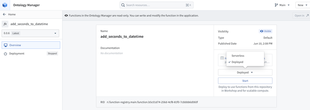 Change mode of Python function