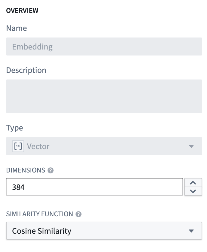 New vector property type