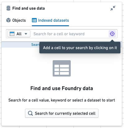 Add cell to search