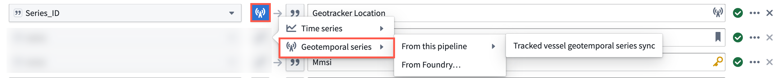 A GTSR is linked to an object type's property.