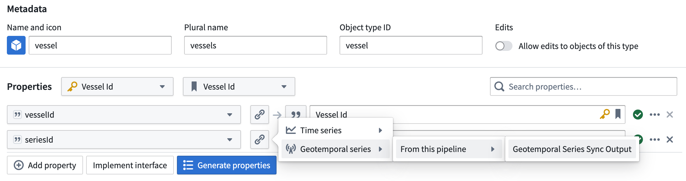 Create a geotemporal series referece property.