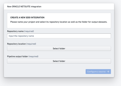 Initial set up of new repository for non-SAP sources