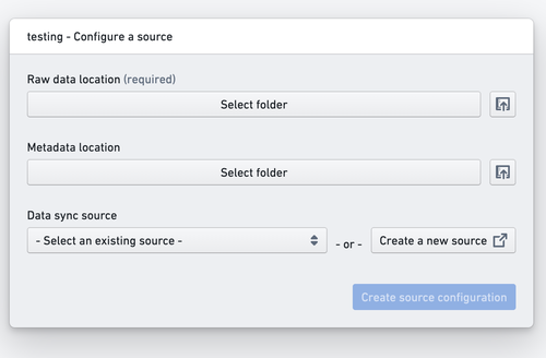 Initial Set Up Source Configuration for Non-SAP Sources