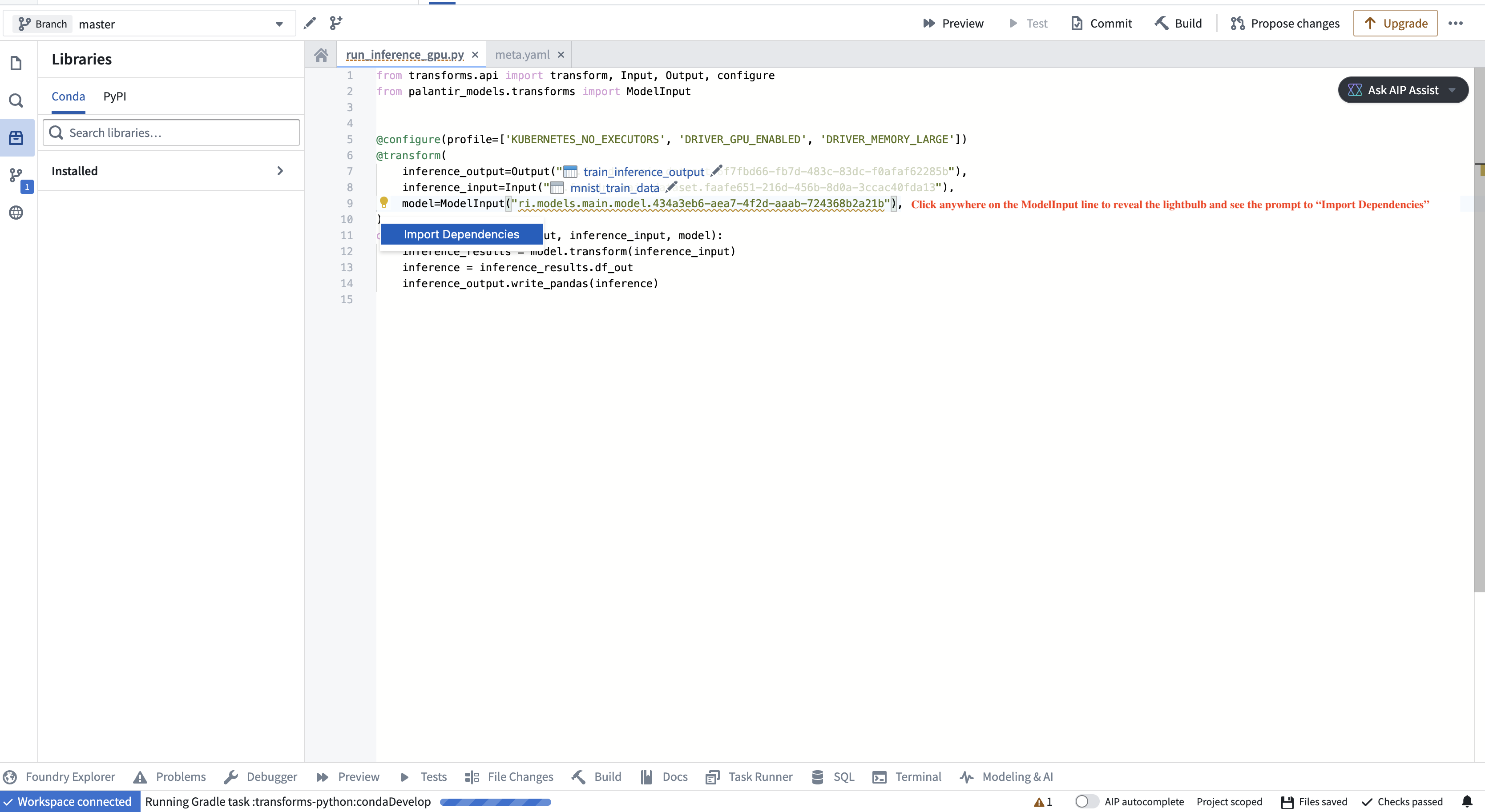Import dependencies if the model is from another repository.