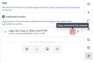 Command line request
