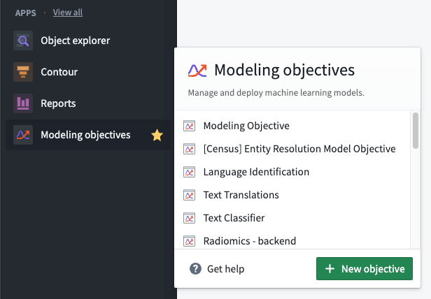 Create new modeling objective