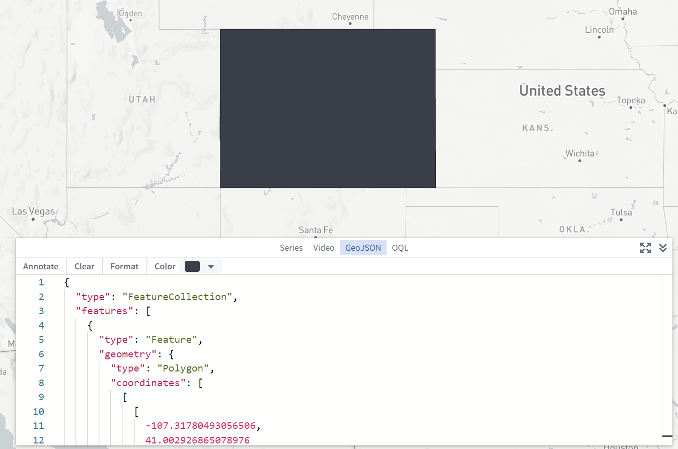 GeoJSON panel