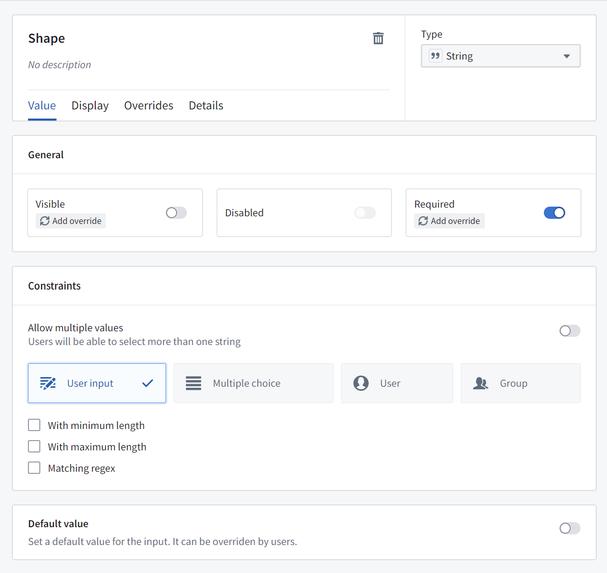 Update shape action parameter in the Ontology Manager