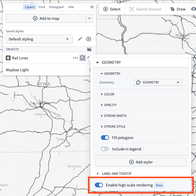 Enable high-scale toggle