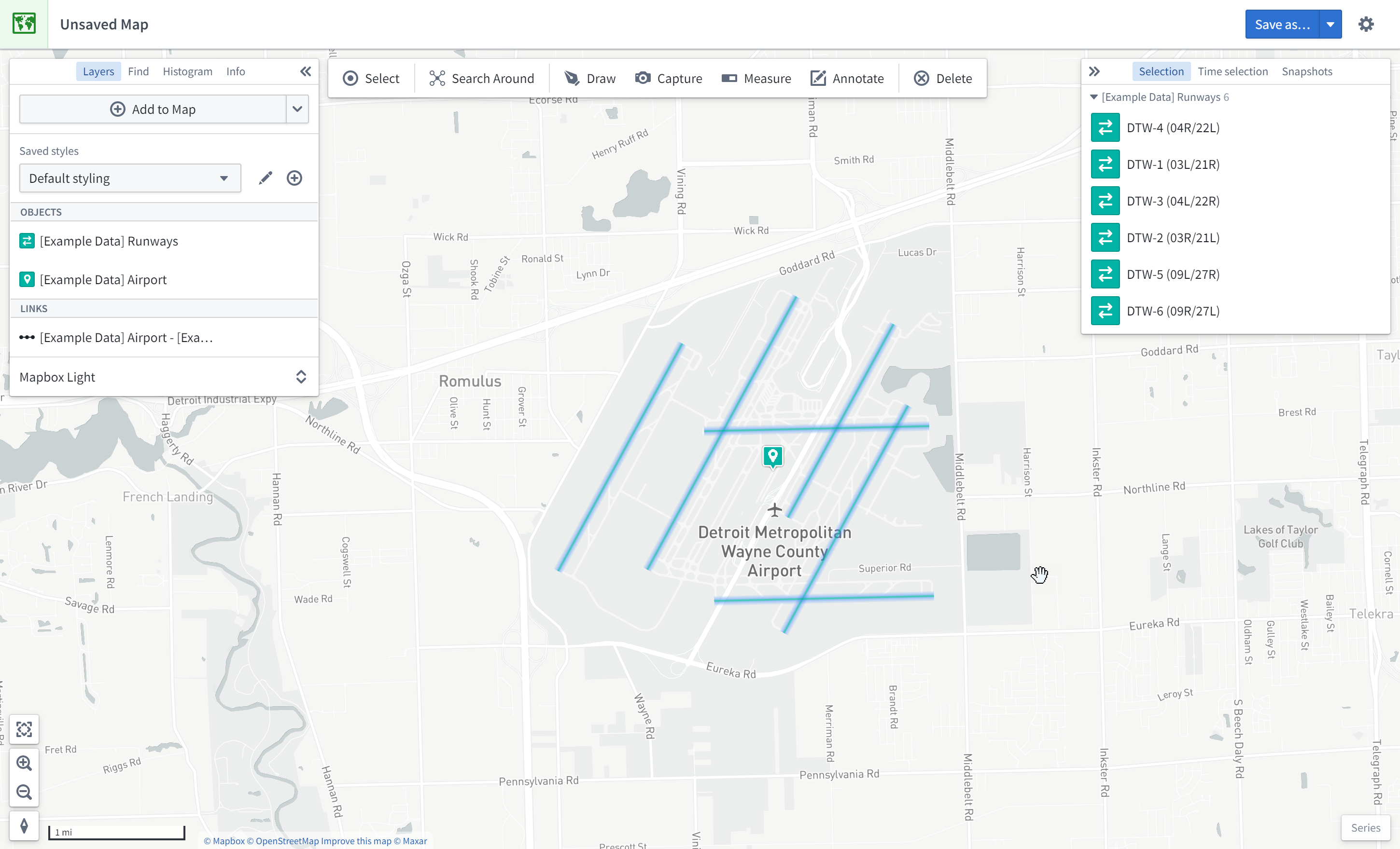 Runways added to the map