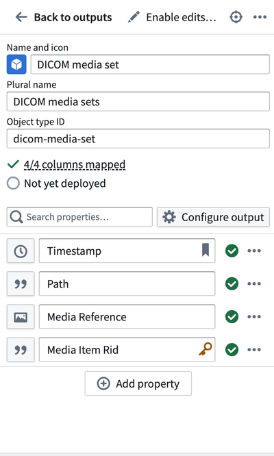 DICOM media set file mapping.