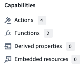 The "Capabilities" section in the "Overview" panel.