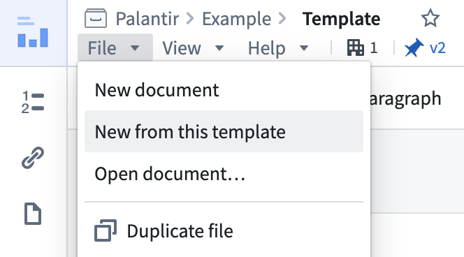 The Notepad header File menu with the New from this template option.