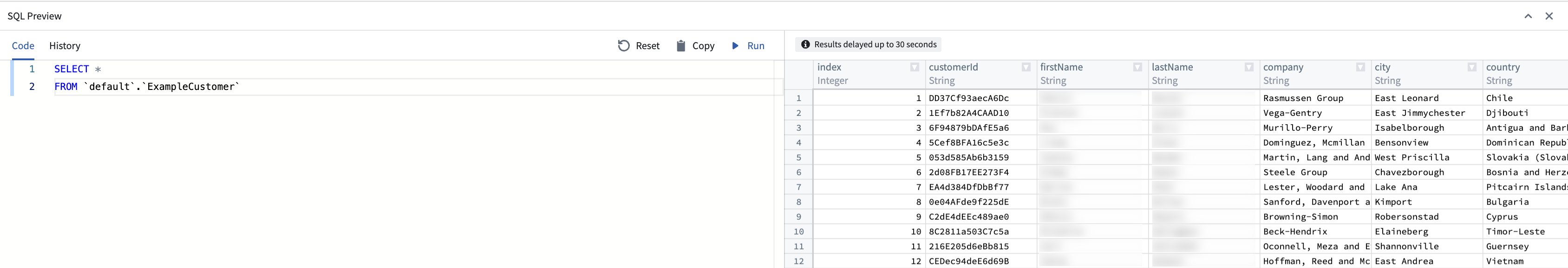An example of object API name querying.