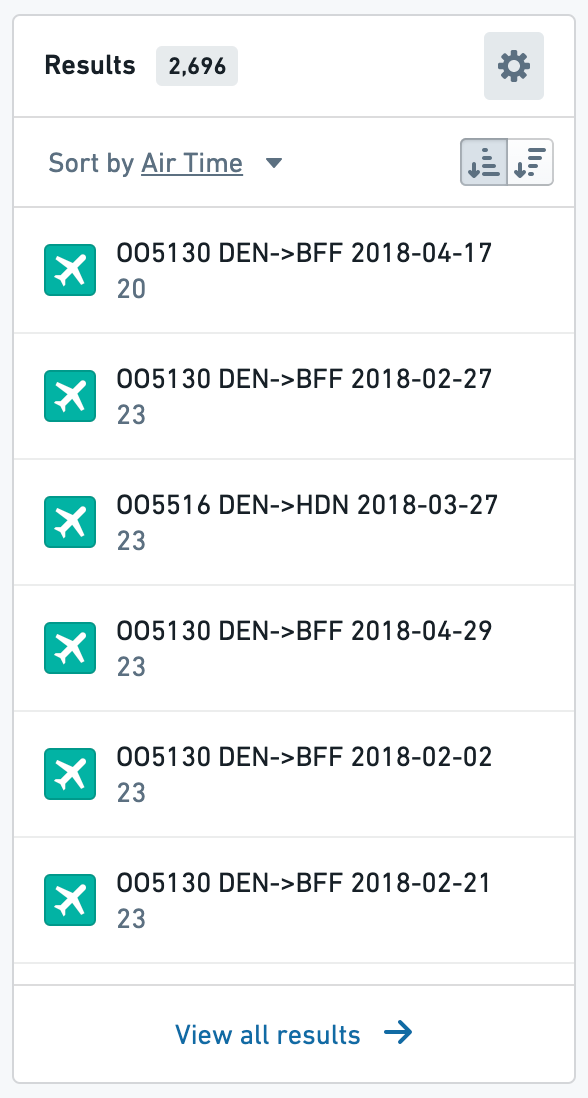 Preview Table Sorting