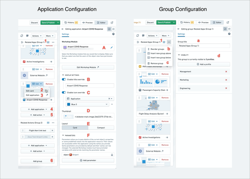 Applications Sidebar Config