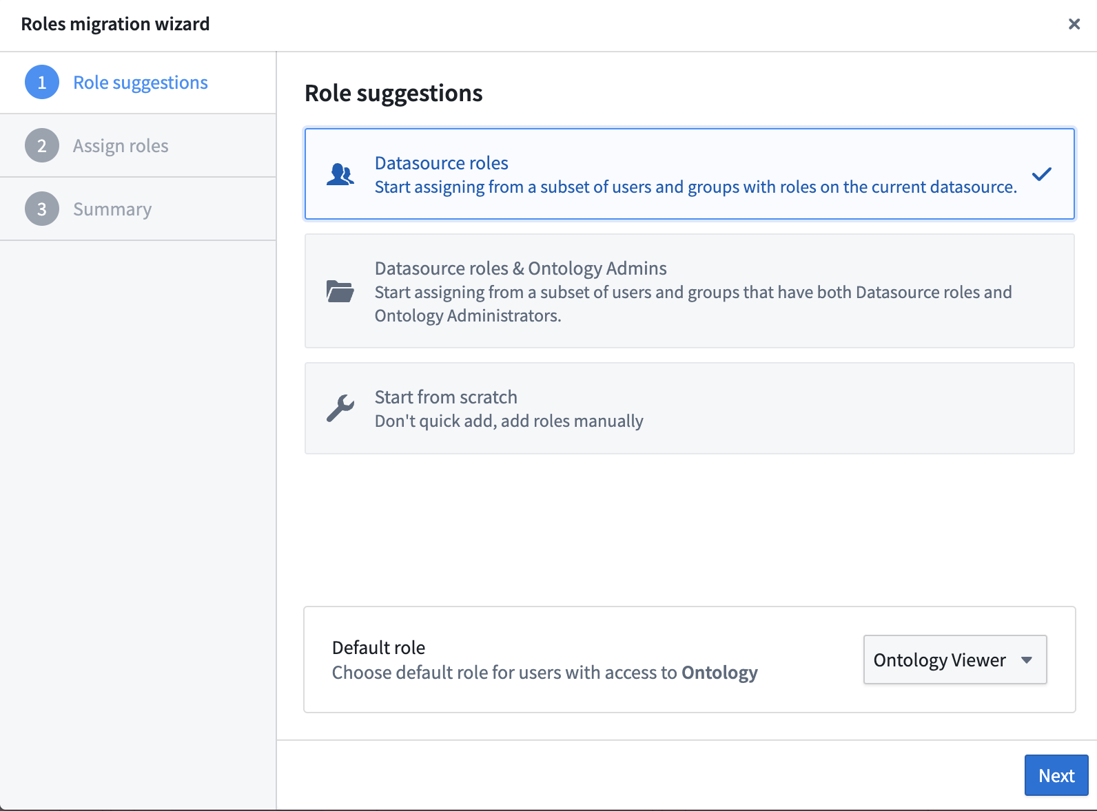 migrating one resource roles suggestion