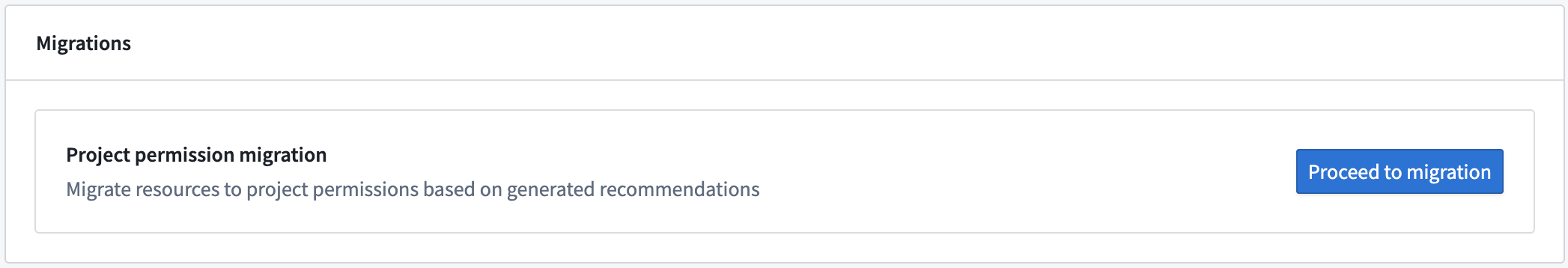 Navigate to the Ontology configuration page, then use the "Proceed to migration" option.