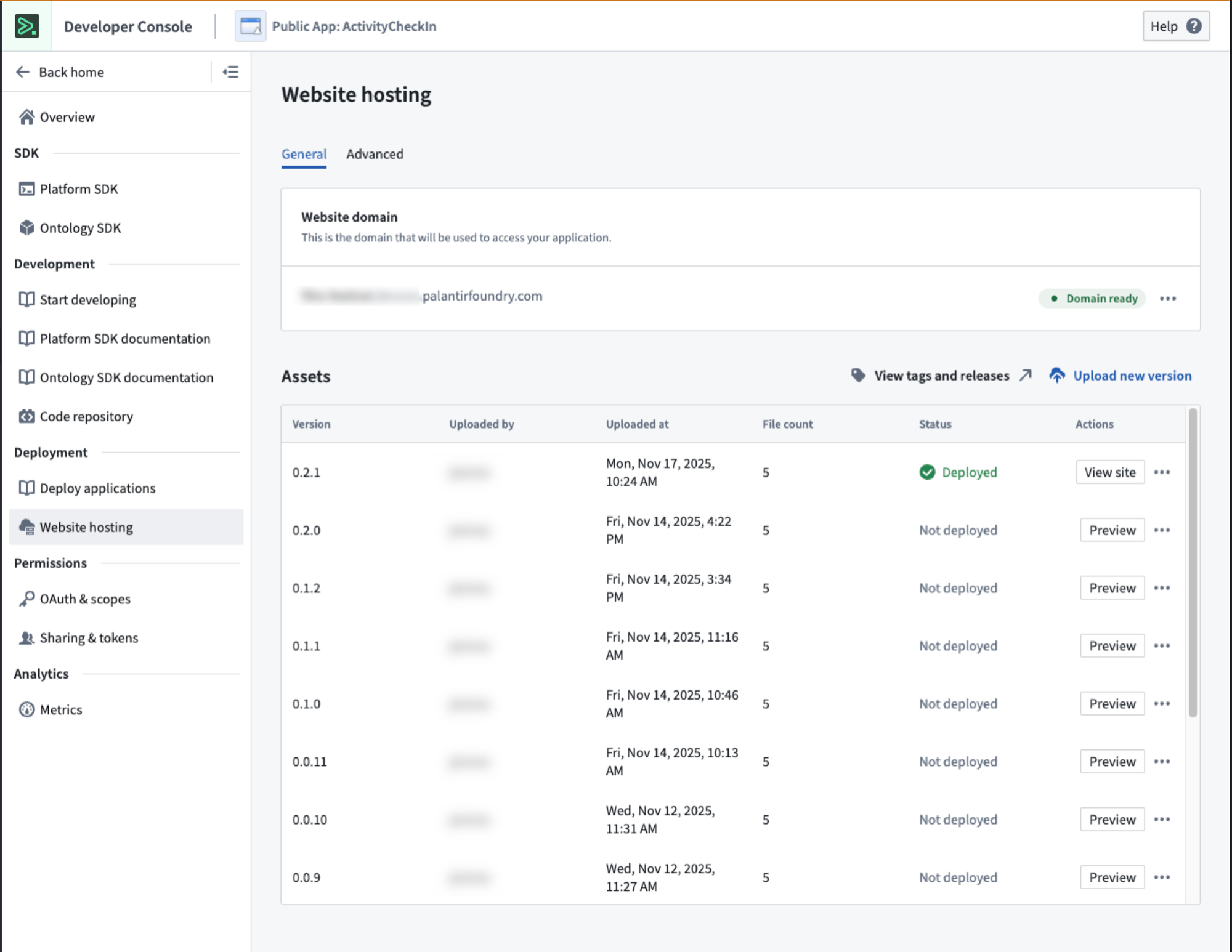 Web Hosting deployment option