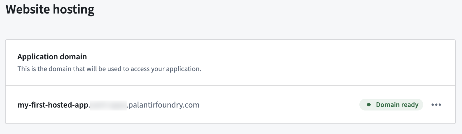 My first hosted app domain ready
