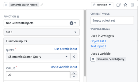 KNN Function to generate object set