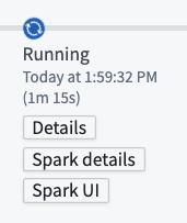 Spark UI button