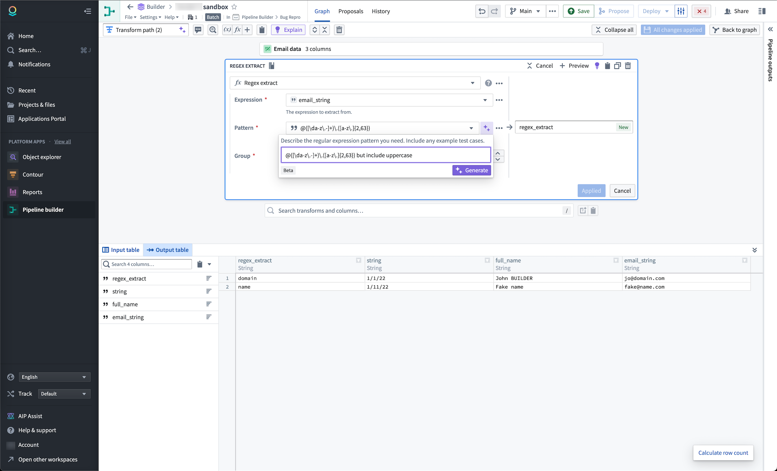 Use regex helper to modify an existing regex.