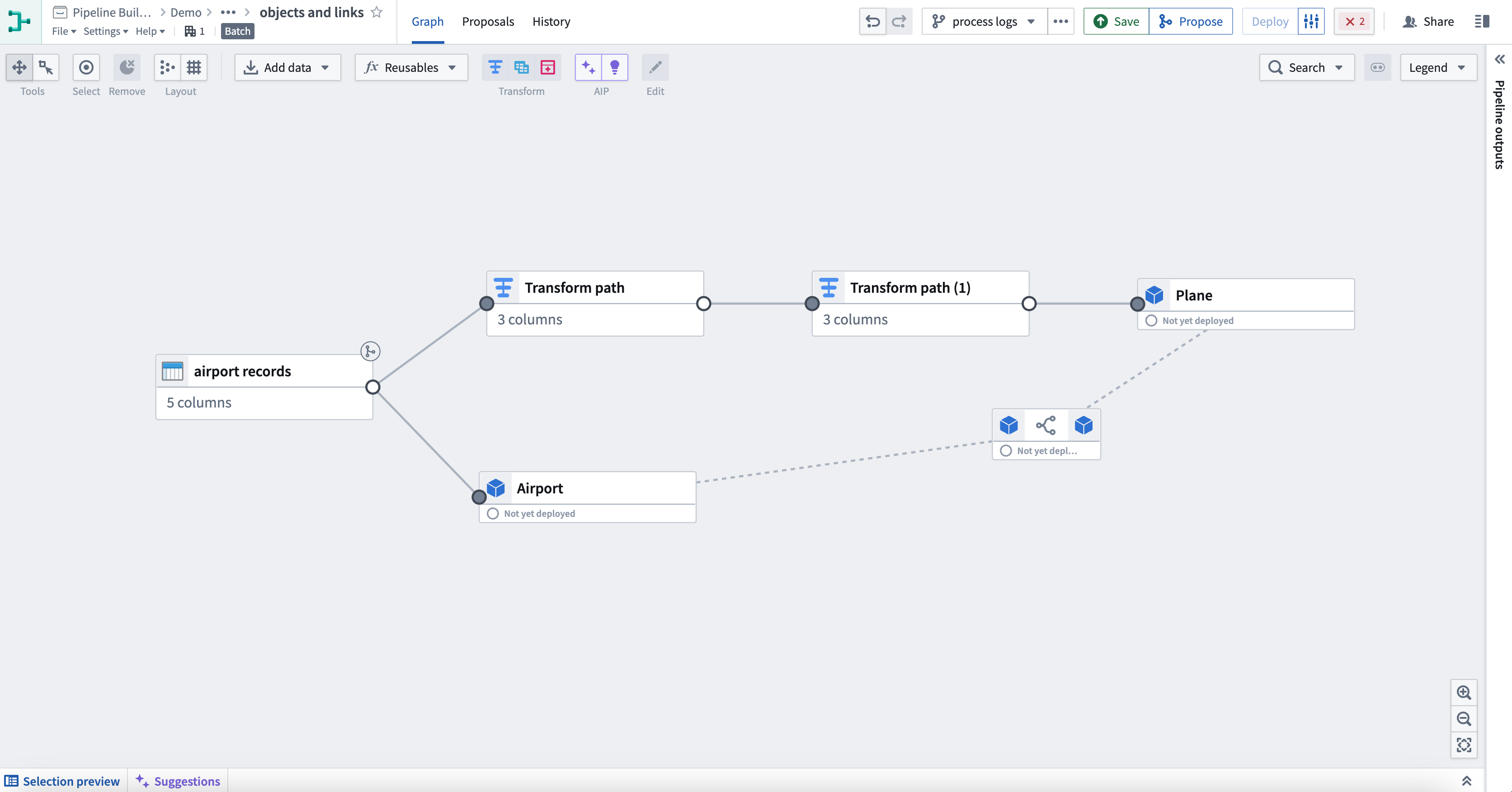 After changes have been made, create a proposal.