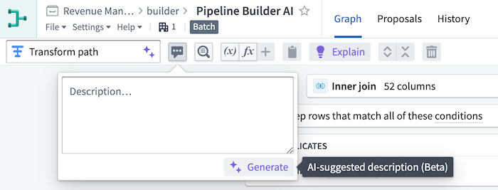 Generate a suggested transform node description.