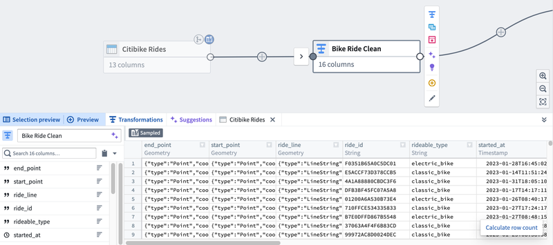 Sampling strategies are applied to downstream inputs.