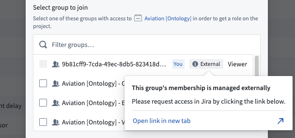 external group request access