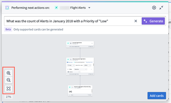 AIP Generate resulting graph from the next actions menu.