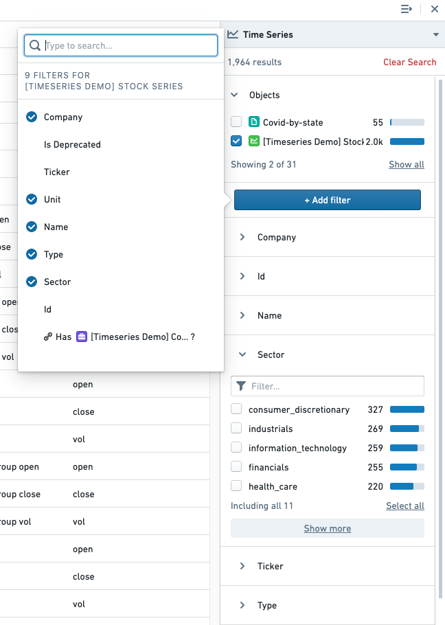 Filter by properties