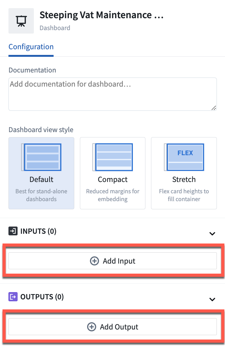 Adding inputs or outputs