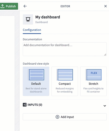 rename dashboard from editor